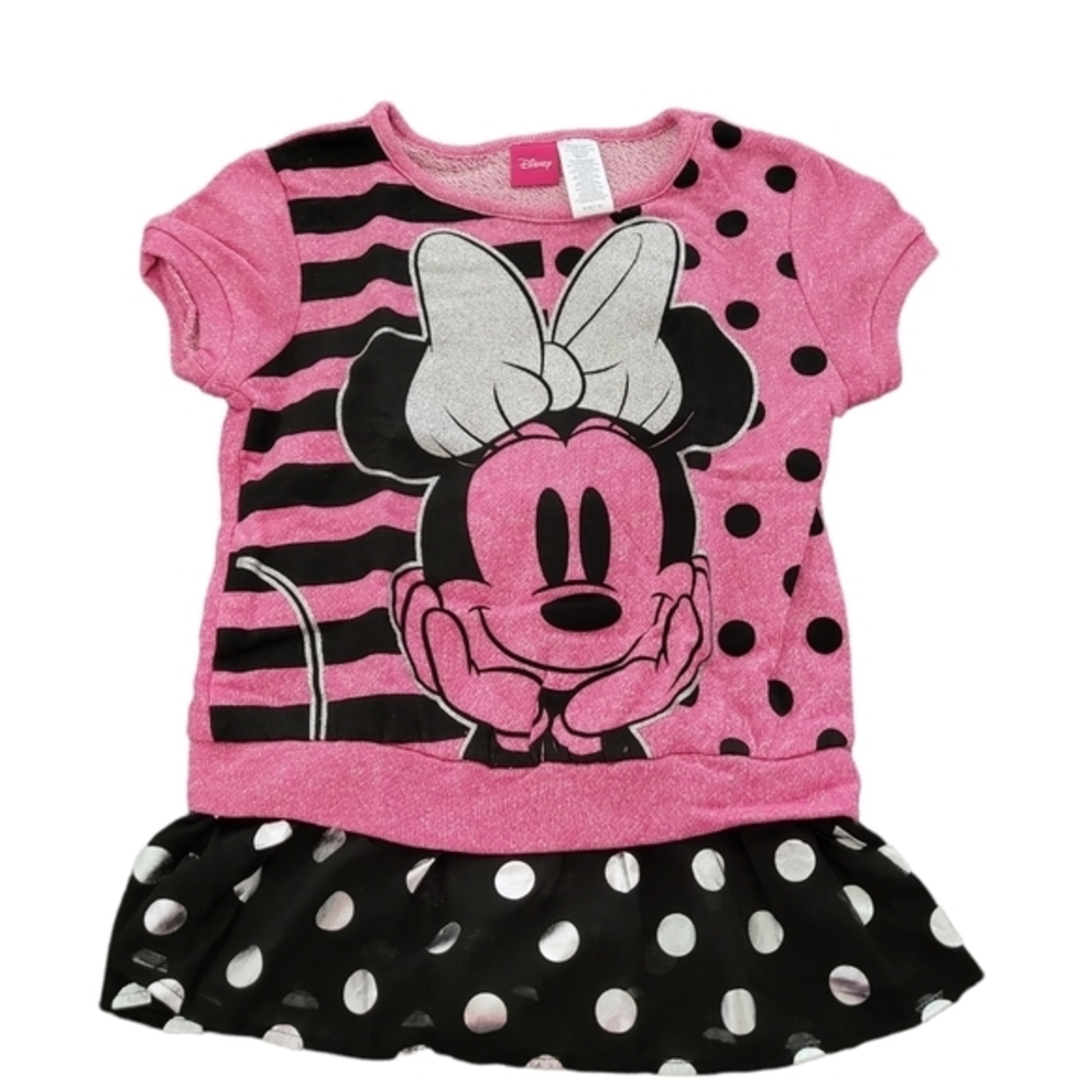 Disney Minnie Mouse‎ Terry Top Polka Dots Shirt Back to School